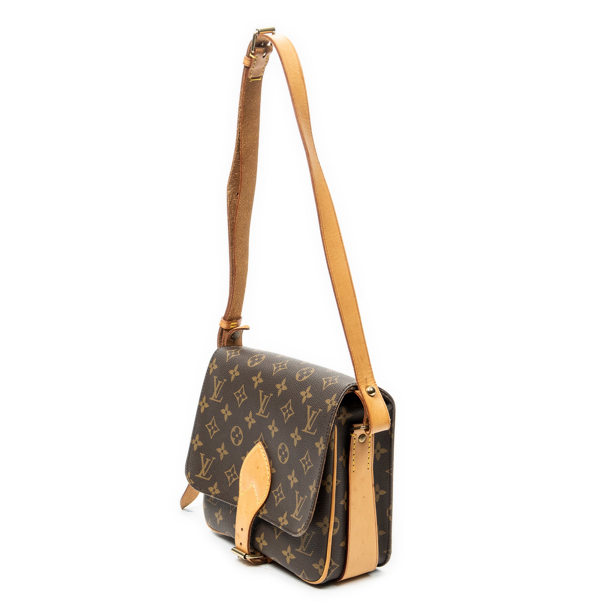Shoulder Bag Cartouchiere MM Brown Monogram Canvas