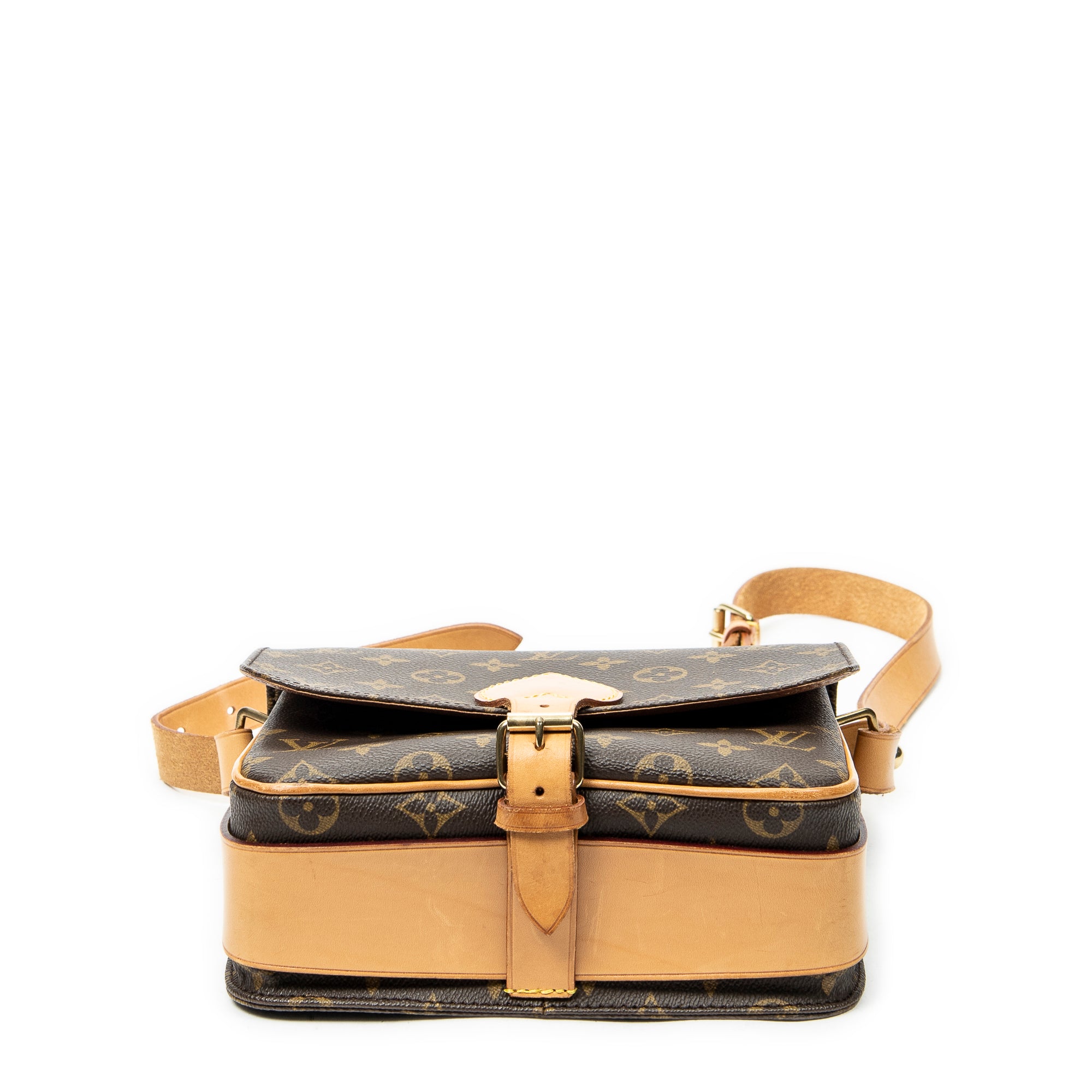 Shoulder Bag Cartouchiere MM Brown Monogram Canvas