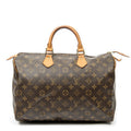 Handbag Speedy 35 Brown Monogram Canvas