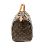 Handbag Speedy 35 Brown Monogram Canvas