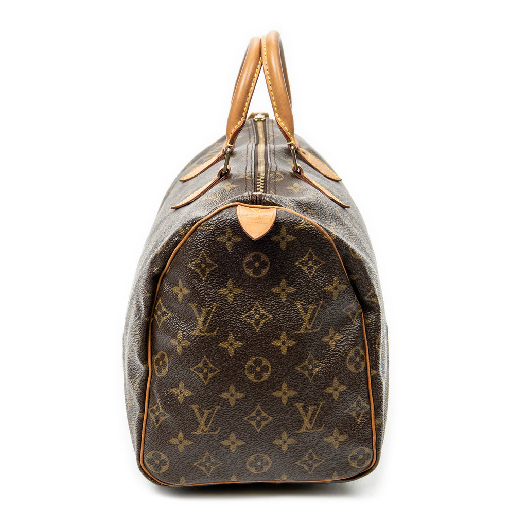 Handbag Speedy 35 Brown Monogram Canvas