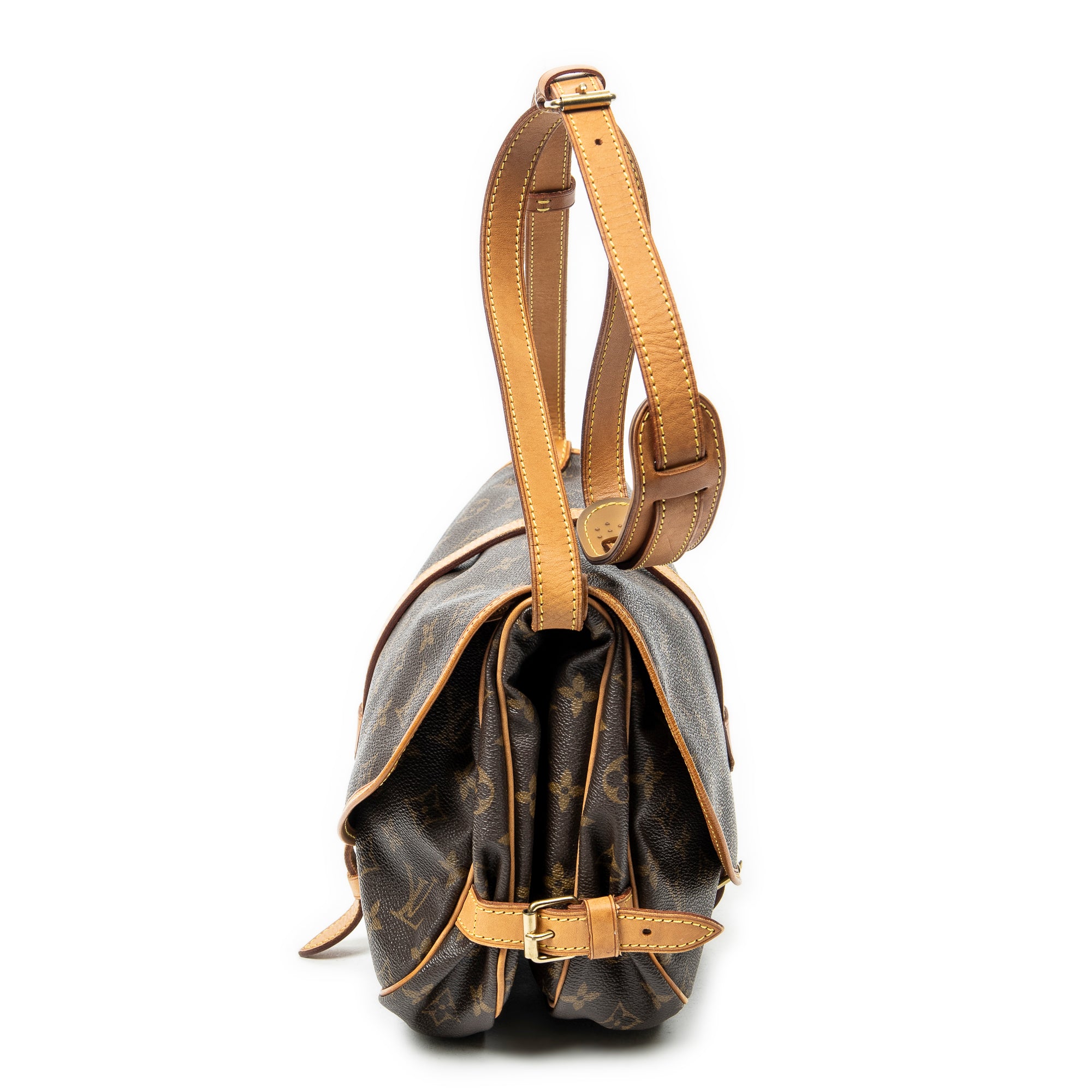 Shoulder Bag Saumur MM Brown Monogram Canvas
