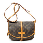 Shoulder Bag Saumur MM Brown Monogram Canvas