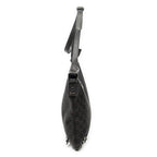 Shoulder Bag Abbey D-Ring Crossbody Dark Brown Monogrammed Denim Canvas