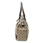 Shoulder Bag Medium Web Princy Tote Brown Monogrammed Canvas