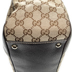 Shoulder Bag Medium Web Princy Tote Brown Monogrammed Canvas