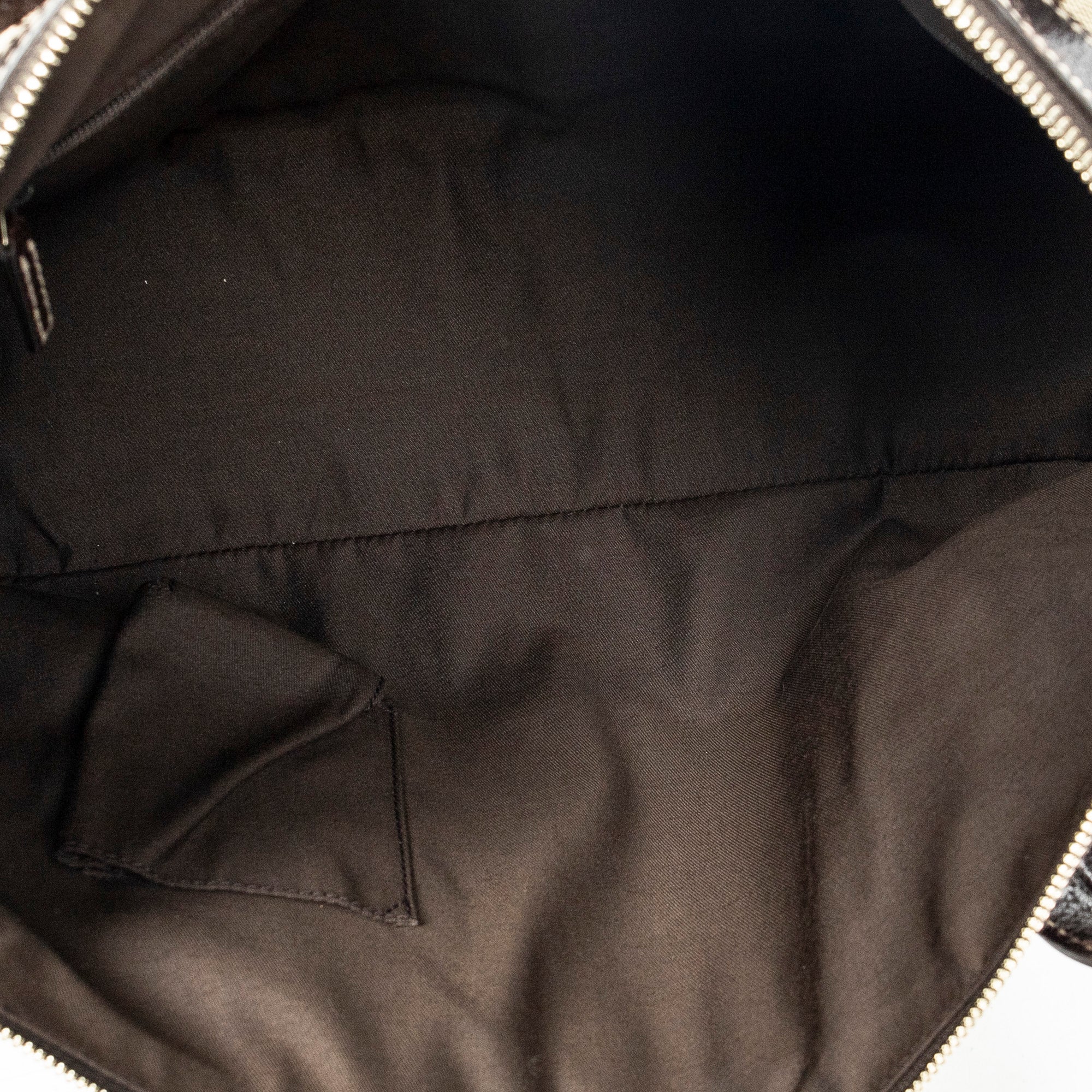 Shoulder Bag Medium Web Princy Tote Brown Monogrammed Canvas