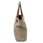Shoulder Bag Eclipse Tall Tote Maroon Monogrammed Canvas
