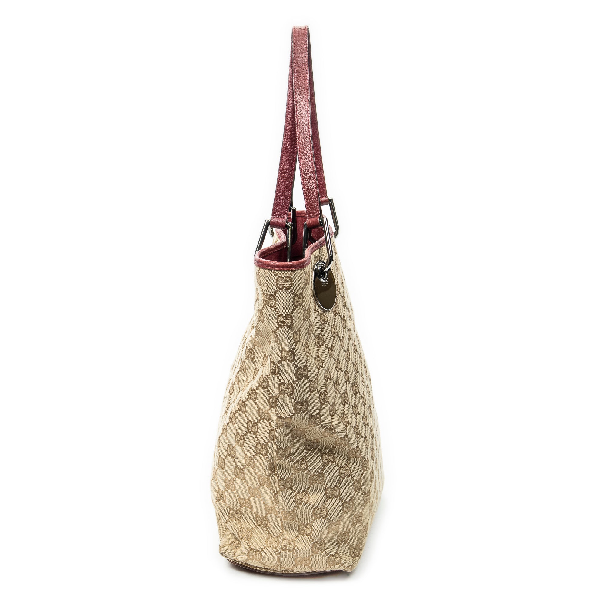 Shoulder Bag Eclipse Tall Tote Raspberry Pink Monogrammed Canvas