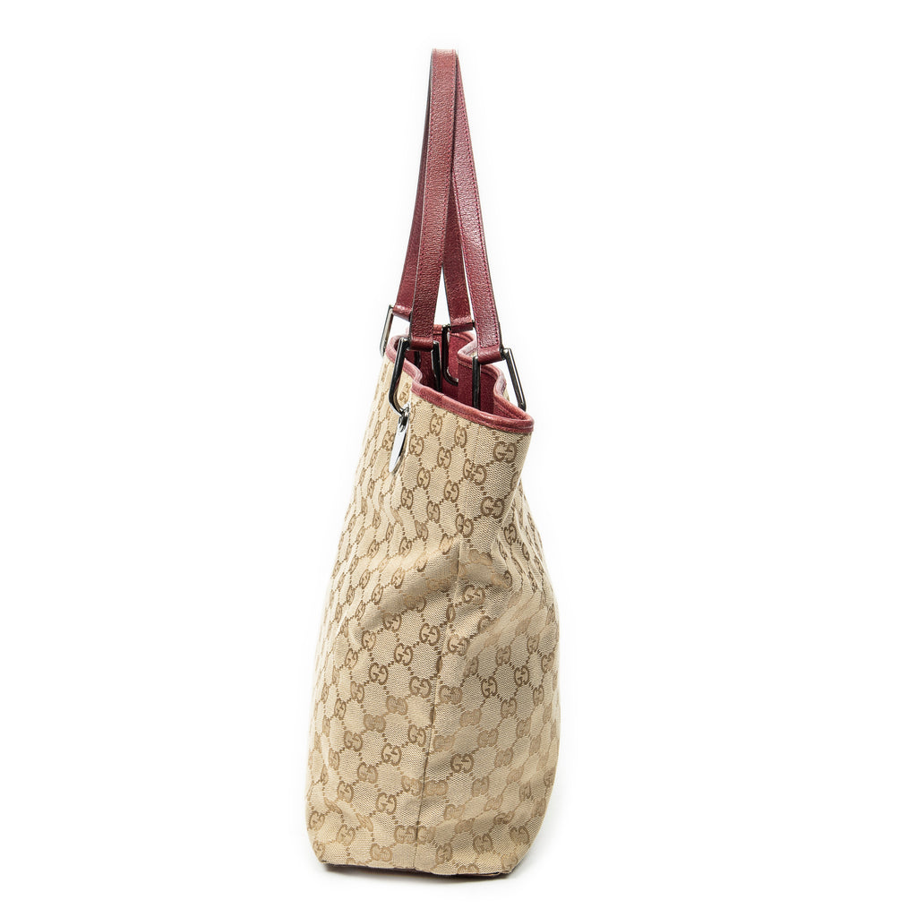 Shoulder Bag Eclipse Tall Tote Raspberry Pink Monogrammed Canvas