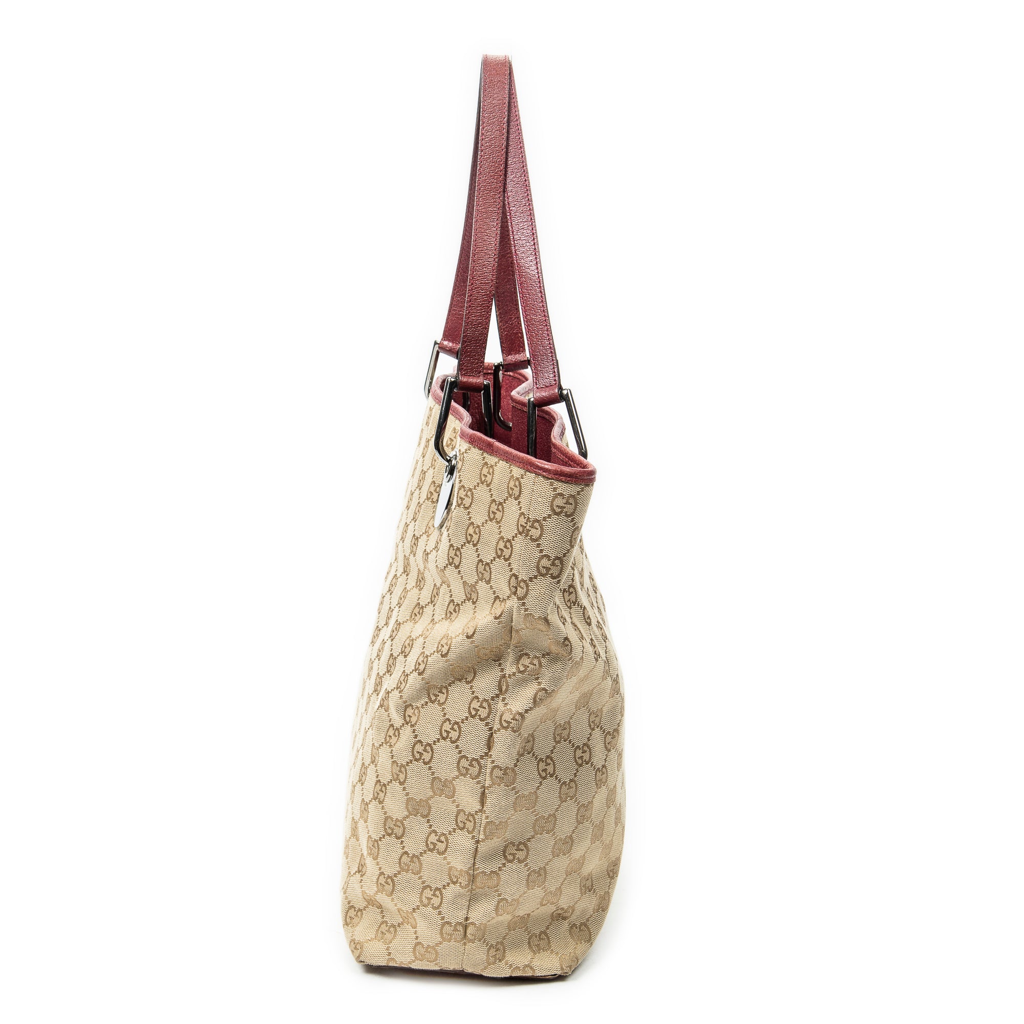 Shoulder Bag Eclipse Tall Tote Raspberry Pink Monogrammed Canvas