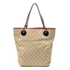 Shoulder Bag Eclipse Tall Tote Raspberry Pink Monogrammed Canvas