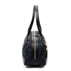 Shoulder Bag Web Princy Boston Black Monogrammed Canvas