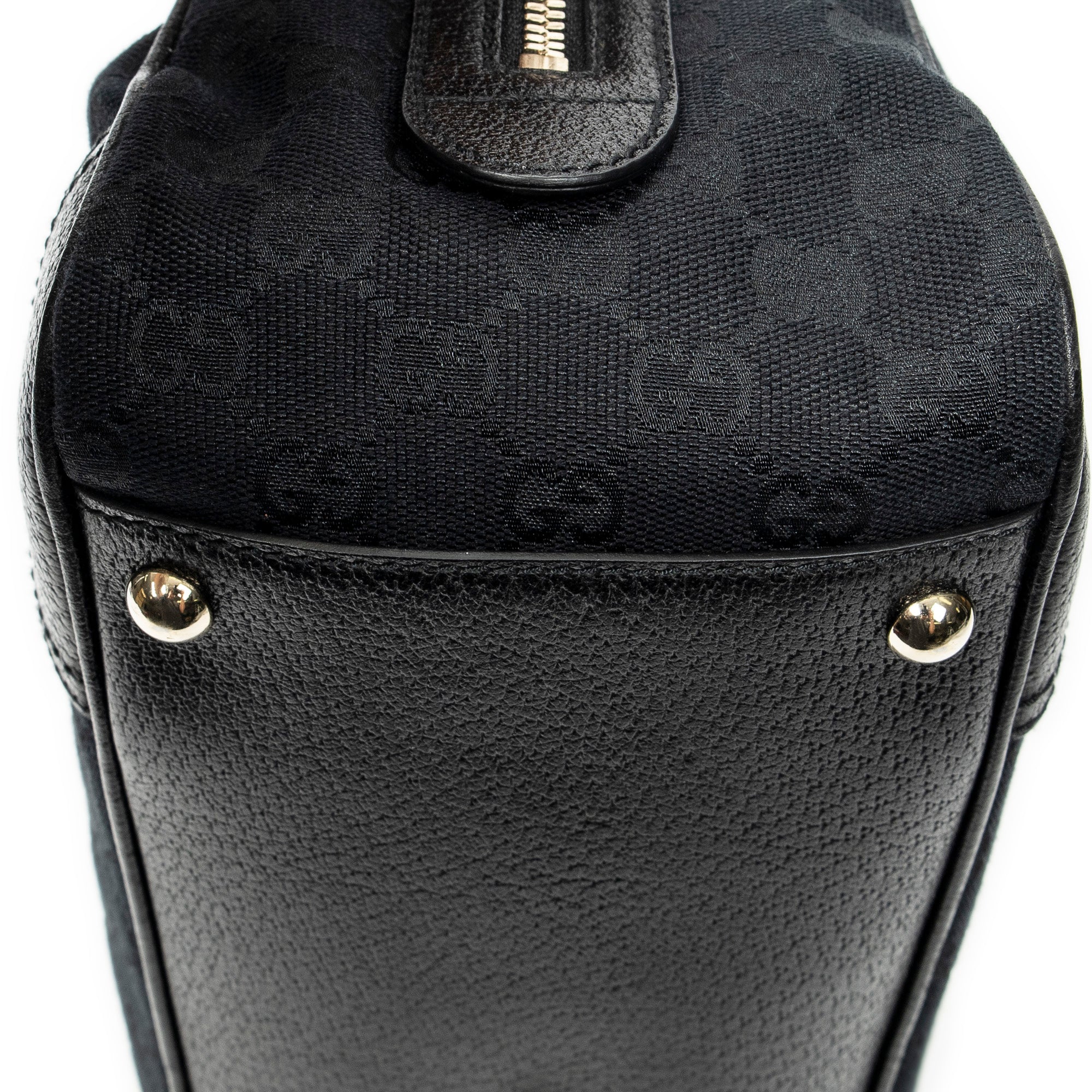 Shoulder Bag Web Princy Boston Black Monogrammed Canvas