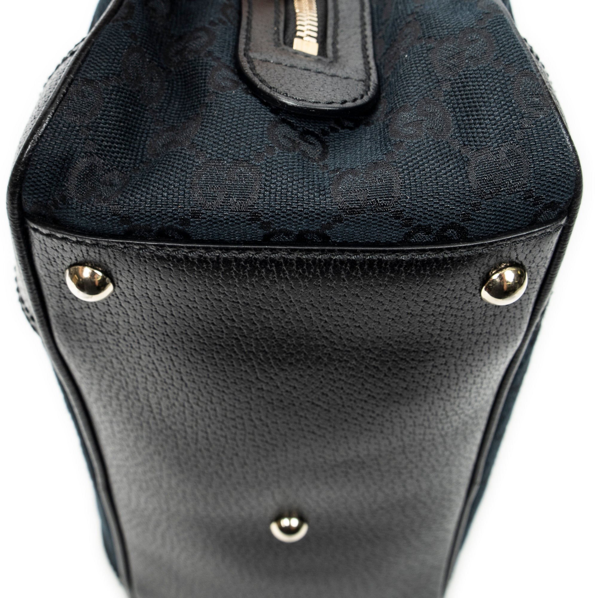 Shoulder Bag Web Princy Boston Black Monogrammed Canvas