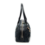 Shoulder Bag Web Princy Boston Black Monogrammed Canvas