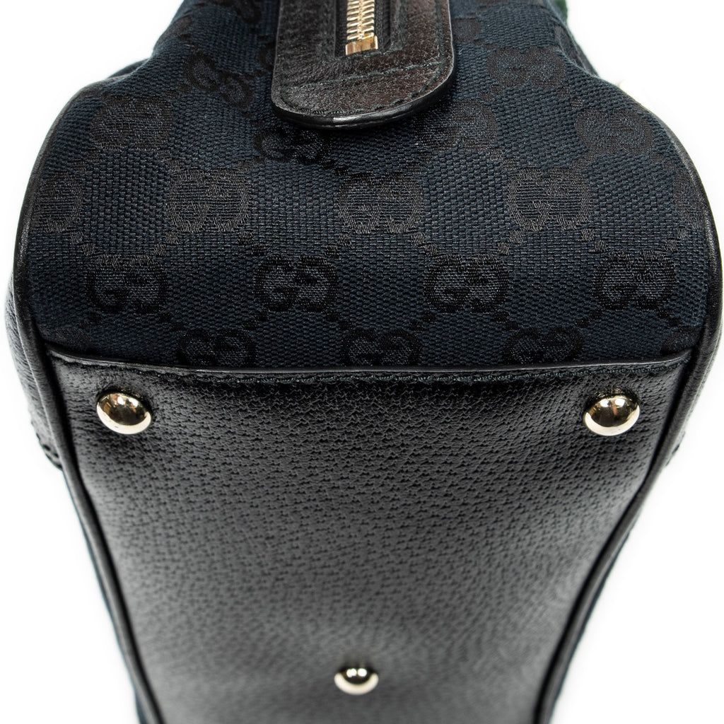 Shoulder Bag Web Princy Boston Black Monogrammed Canvas