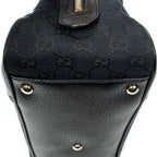 Shoulder Bag Web Princy Boston Black Monogrammed Canvas