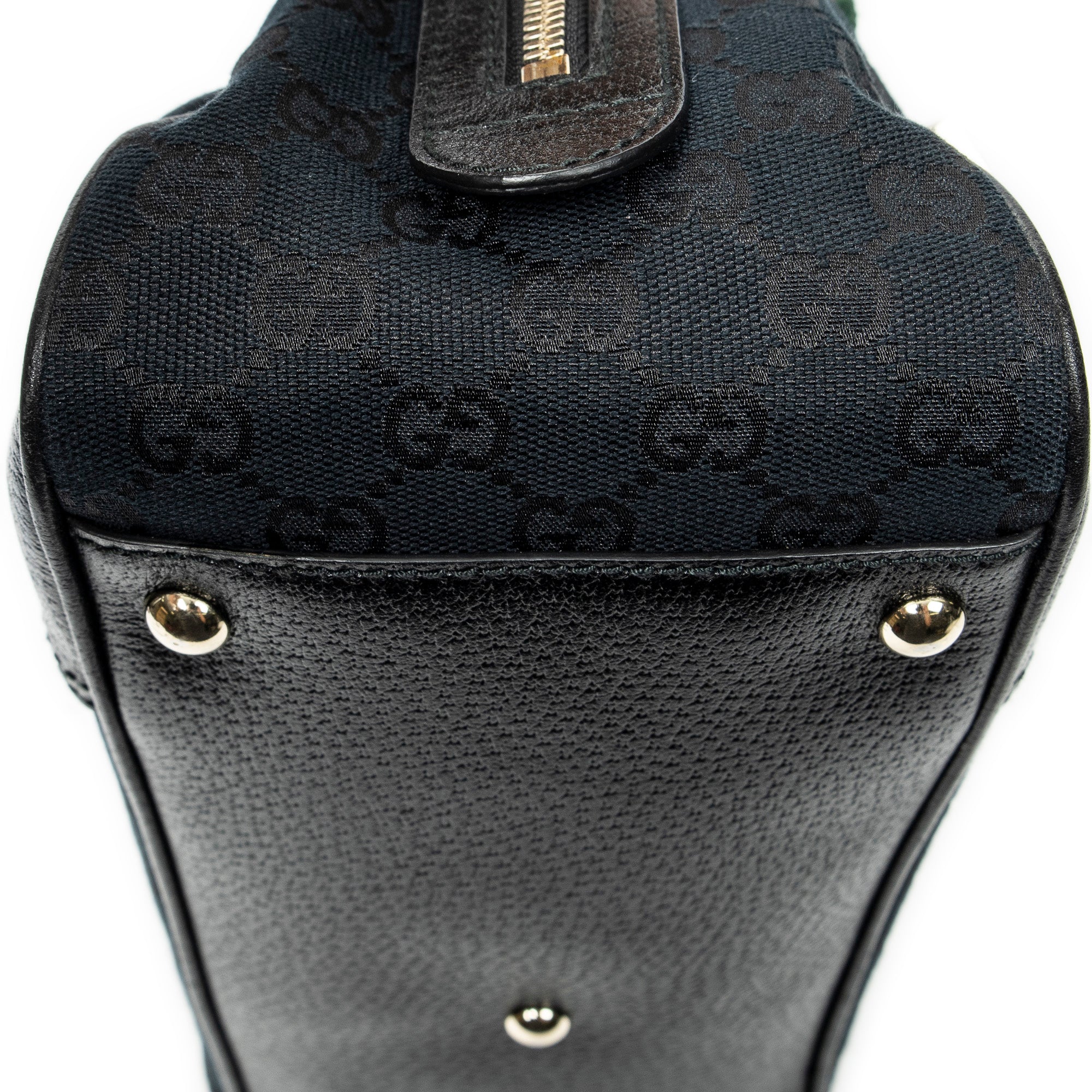 Shoulder Bag Web Princy Boston Black Monogrammed Canvas