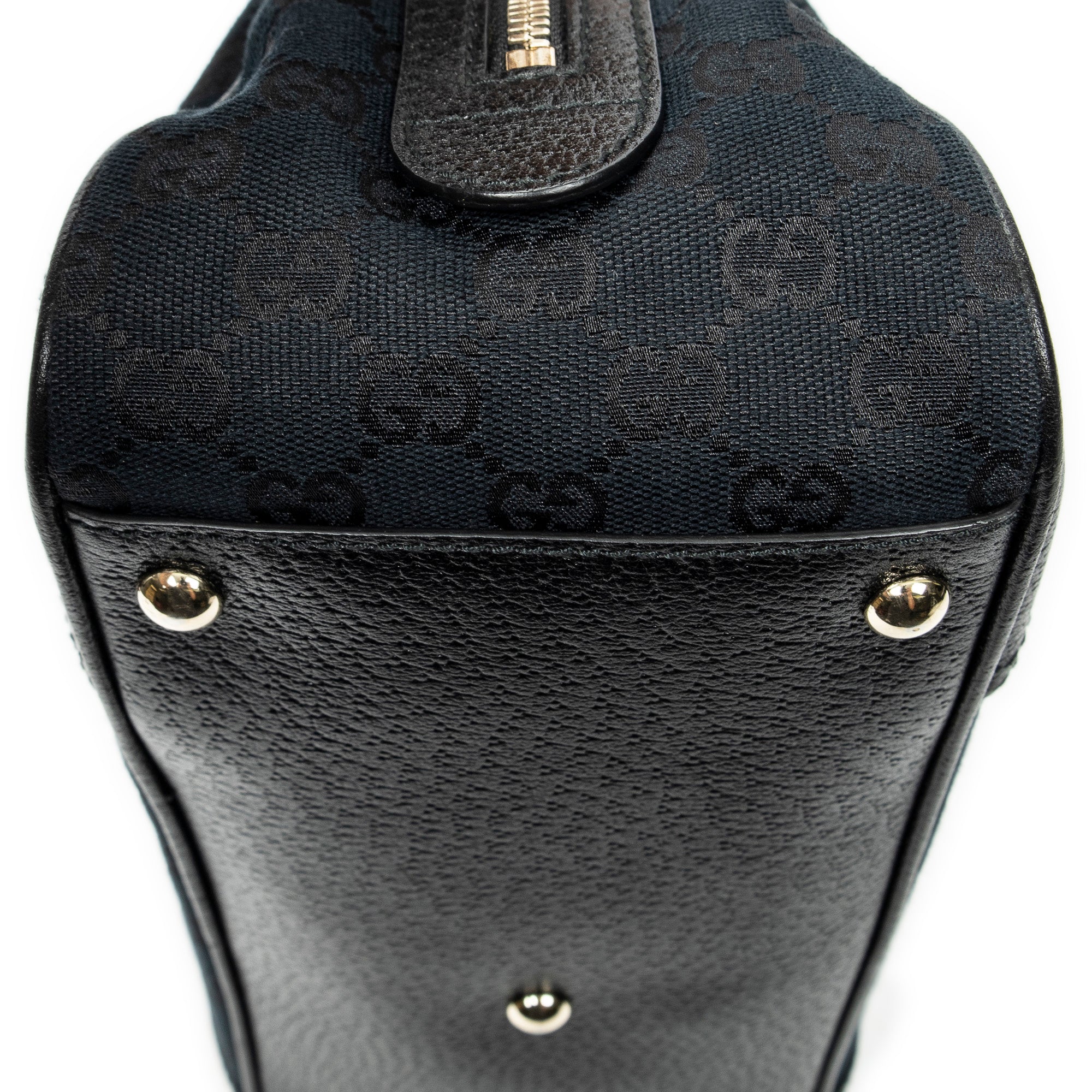 Shoulder Bag Web Princy Boston Black Monogrammed Canvas