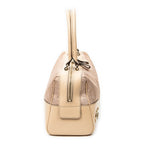 Handbag Lovely Heart Boston Light Pink Monogrammed Canvas