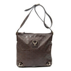 Shoulder Bag Abbey Crossbody Dark Brown Guccissima Leather