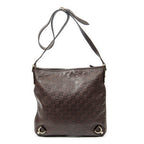 Shoulder Bag Abbey Crossbody Dark Brown Guccissima Leather