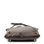 Bolso de Hombro Abbey Bandolera Cuero Guccissima Marrón Oscuro