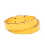 Bracelet Kelly Double Tour Bracelet Yellow Courchevel Leather