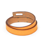 Bracelet Kelly Double Tour Bracelet Orange Barenia Leather