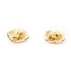 Earrings CC Diamond-shaped Clip On Earrings Gold Gold Plated