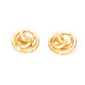 Earrings CC Round Clip On Earrings Gold Gold Plated