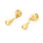 Earrings CC Pendant Clip On Earrings Gold Gold Plated