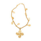 Necklace CC Paisley Pendant Necklace Gold Gold Plated