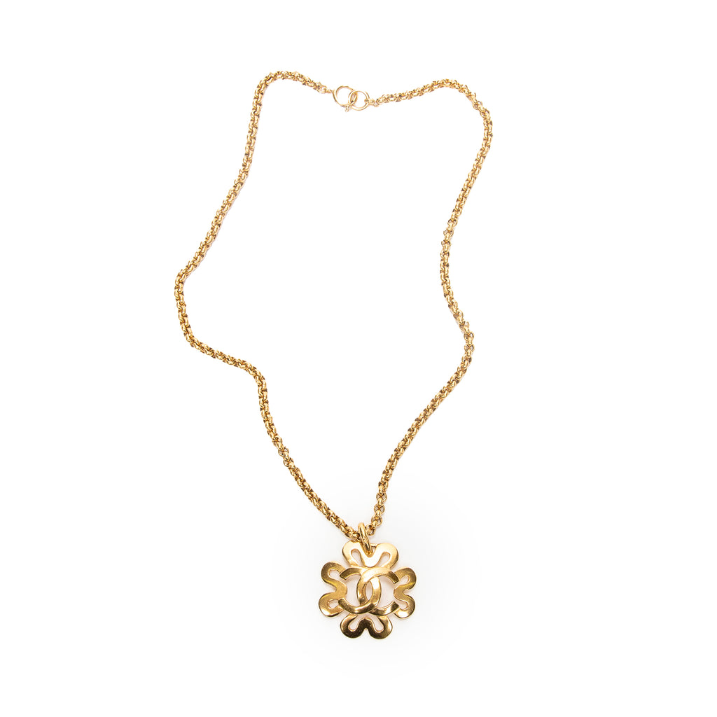 Necklace CC Pendant Chain Necklace Gold Gold Plated