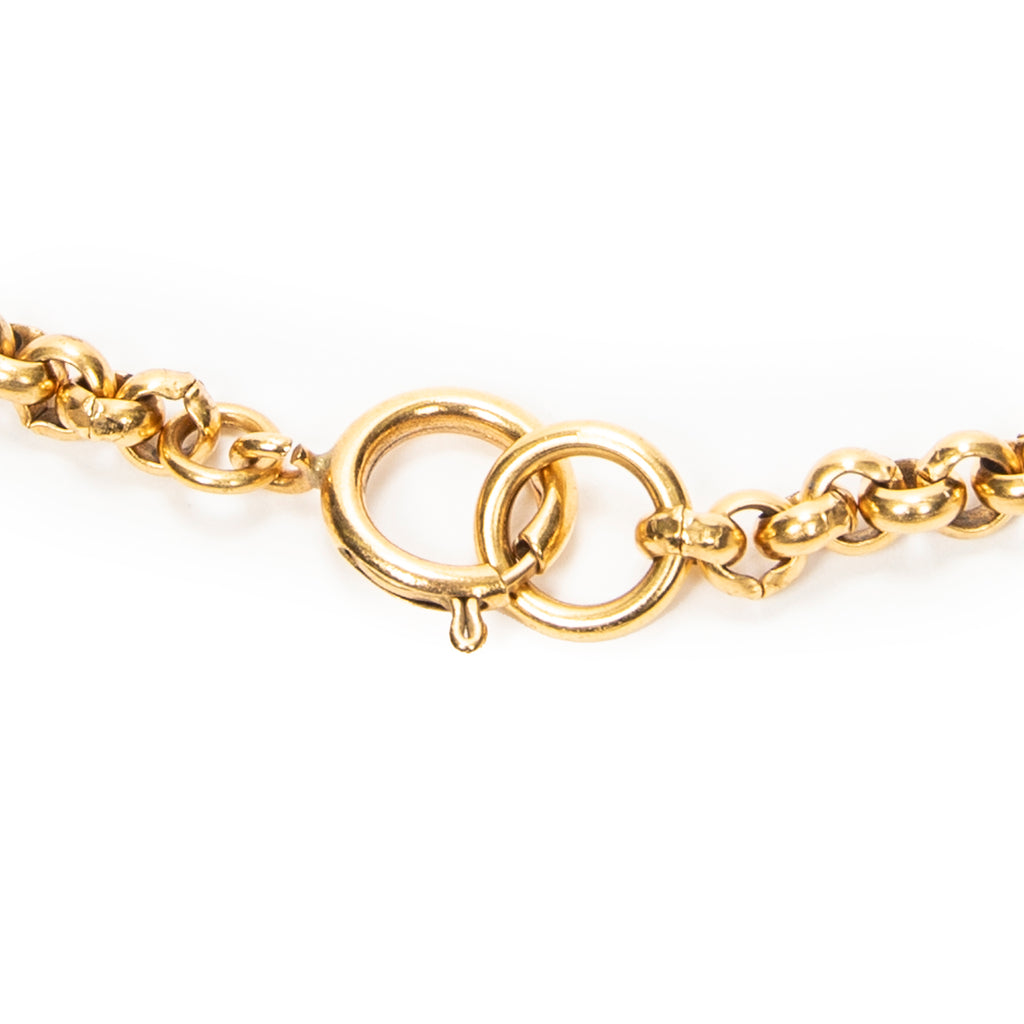 Necklace CC Pendant Chain Necklace Gold Gold Plated