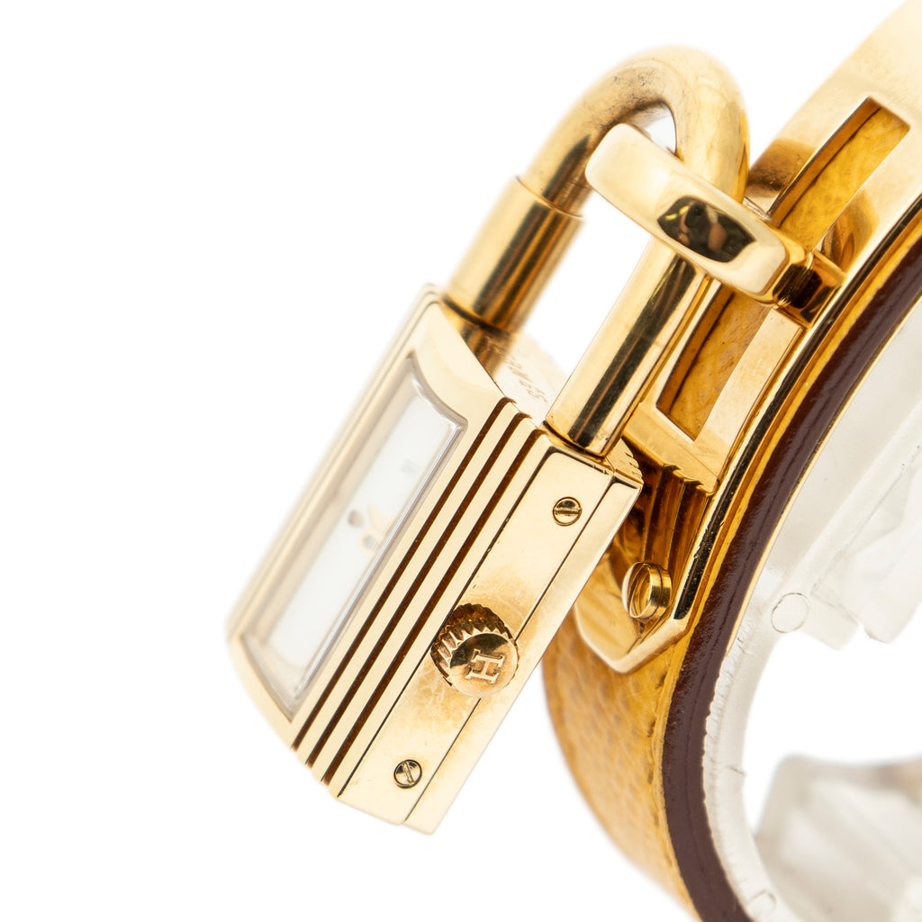 Watch Kelly Watch Yellow Courchevel Leather