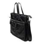Shoulder Bag Convertible Business Bag Black Nylon Canvas