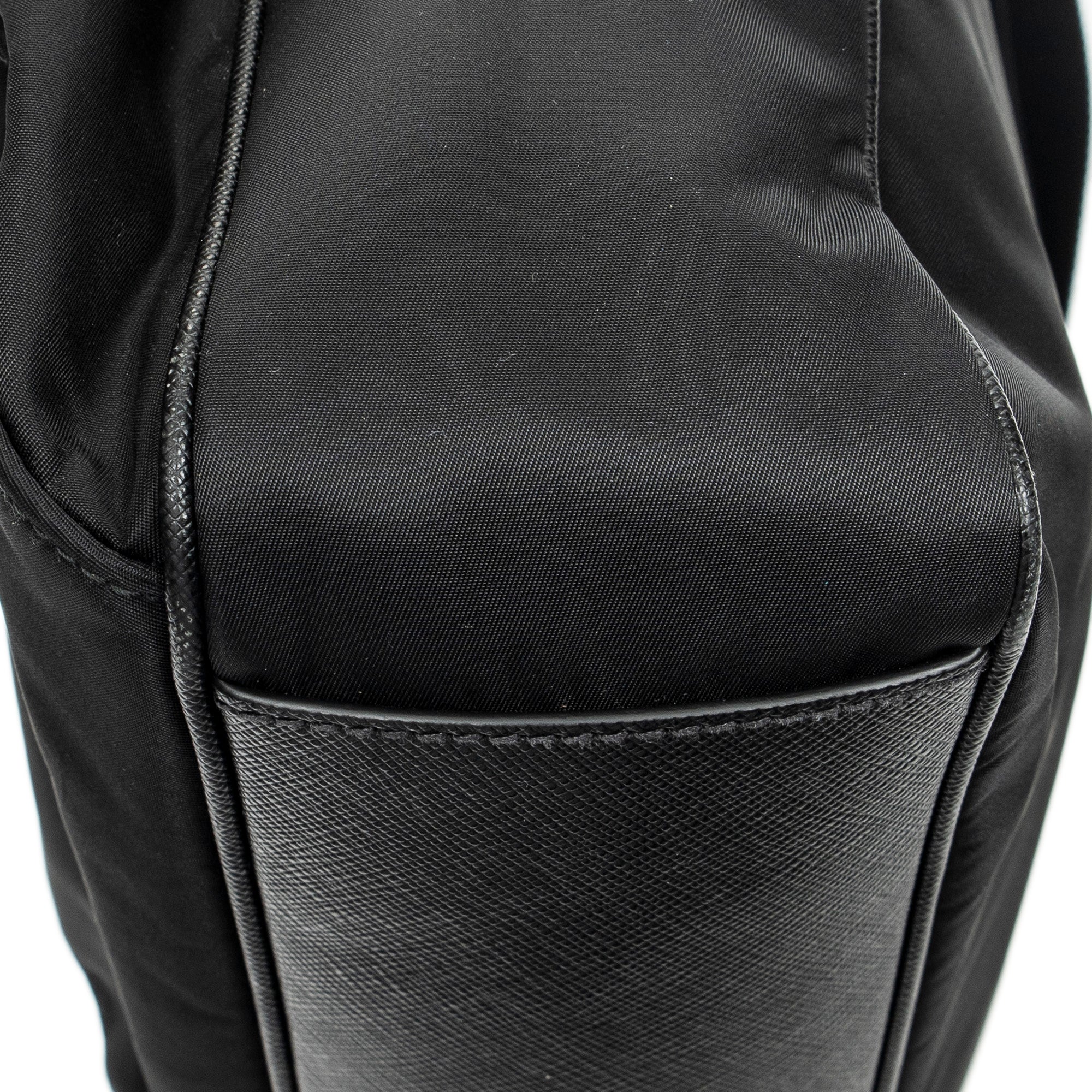 Shoulder Bag Convertible Business Bag Black Nylon Canvas