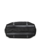 Shoulder Bag Zip Shopping Tote Black Nylon Canvas