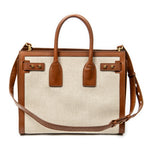 Shoulder Bag Large Sac de Jour Beige Canvas