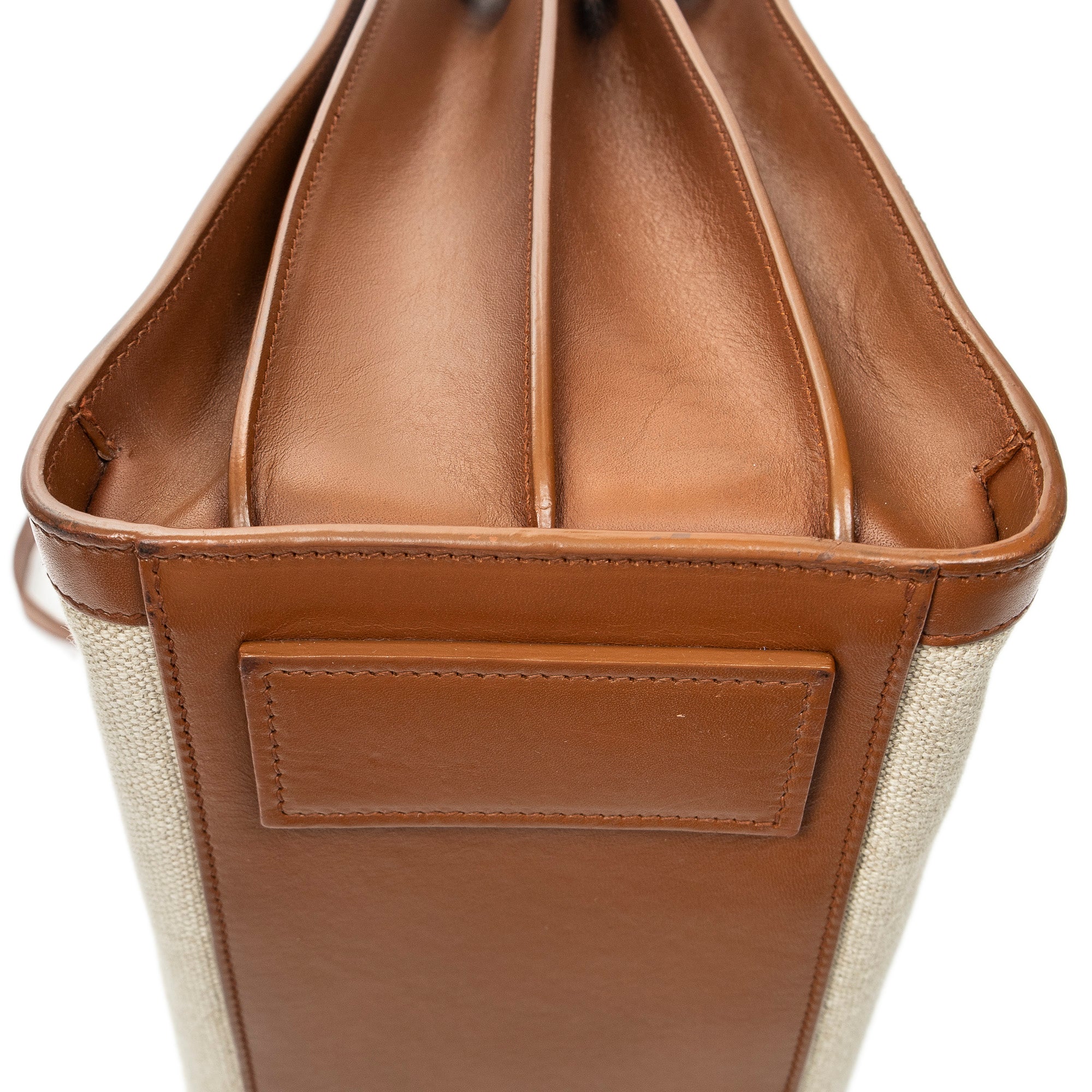 Shoulder Bag Large Sac de Jour Beige Canvas