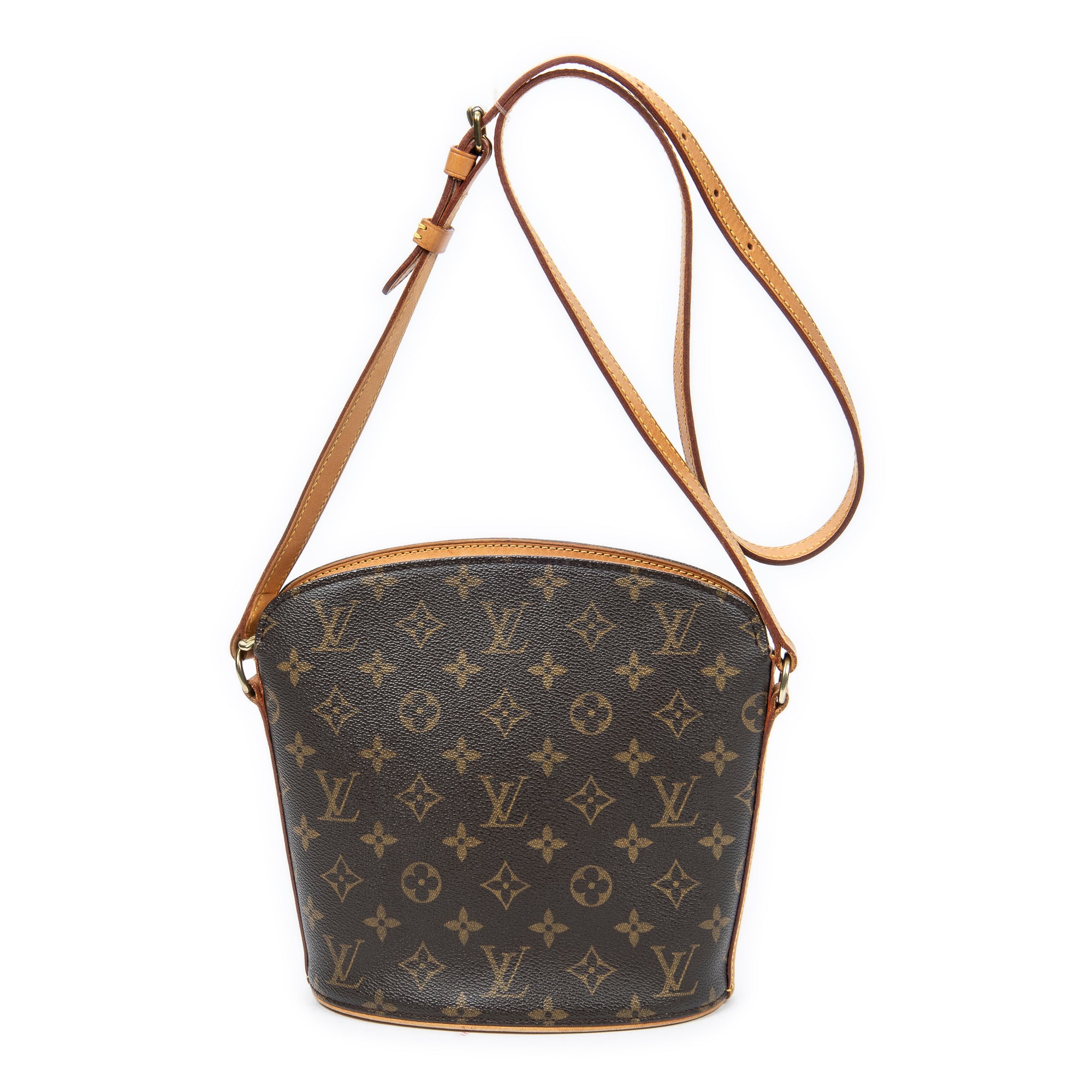 Shoulder Bag Drouot Brown Monogram Canvas
