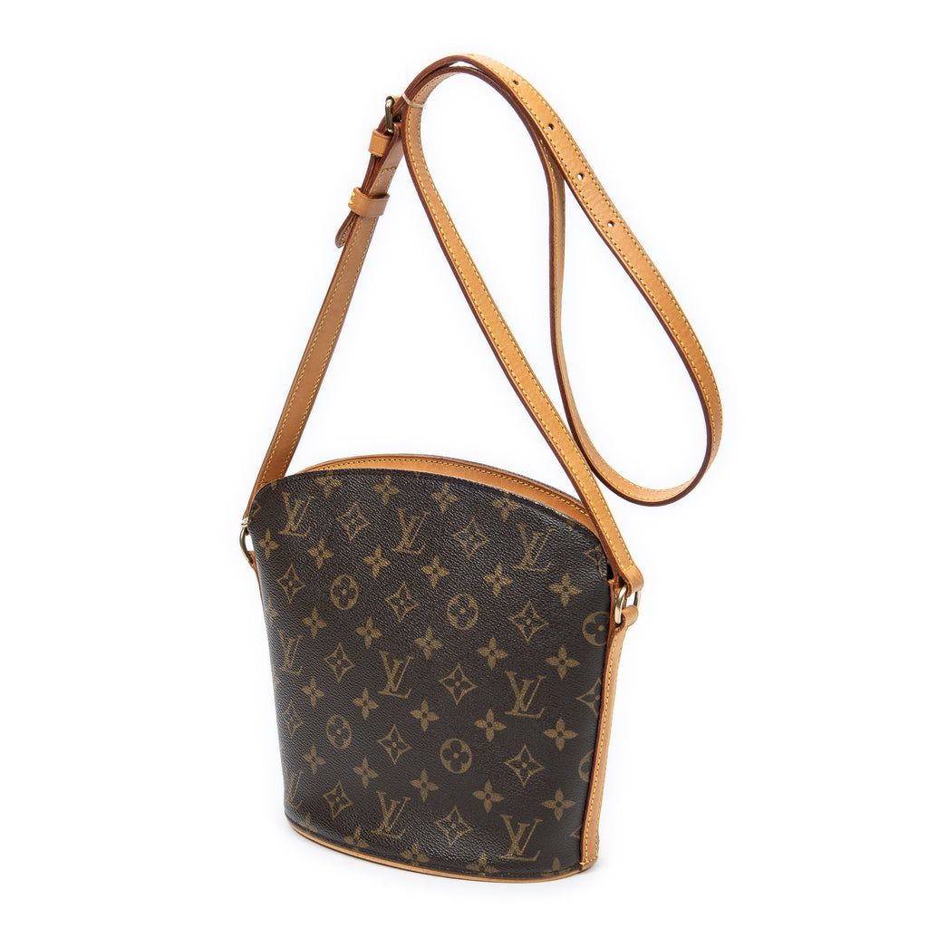 Shoulder Bag Drouot Brown Monogram Canvas