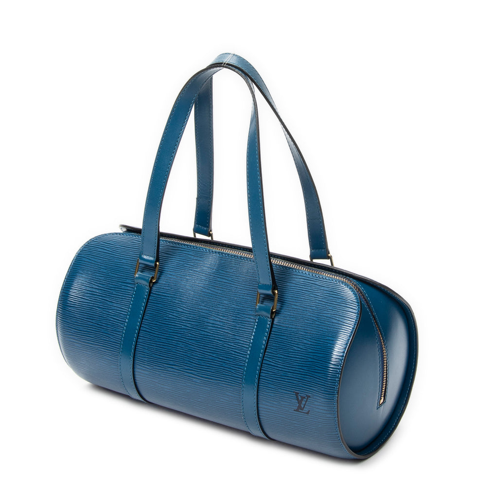 Handbag Soufflot Blue Epi