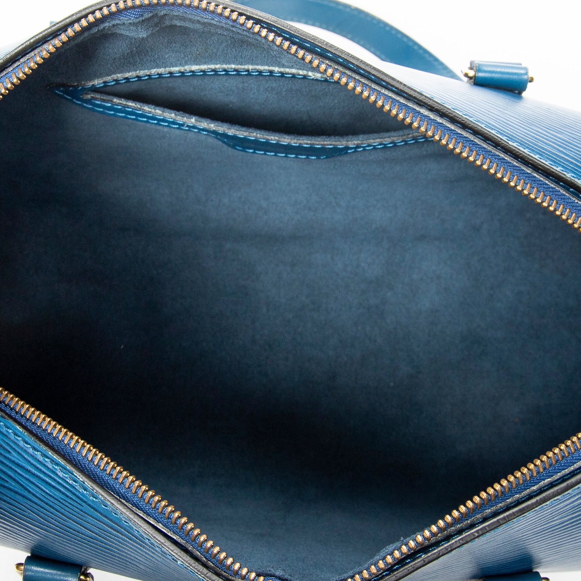 Handbag Soufflot Blue Epi