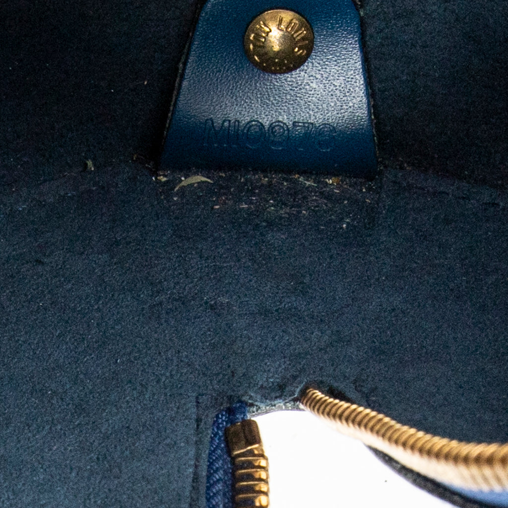 Handbag Soufflot Blue Epi