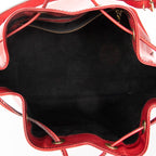 Shoulder Bag Noe Black Stitching PM Red Epi