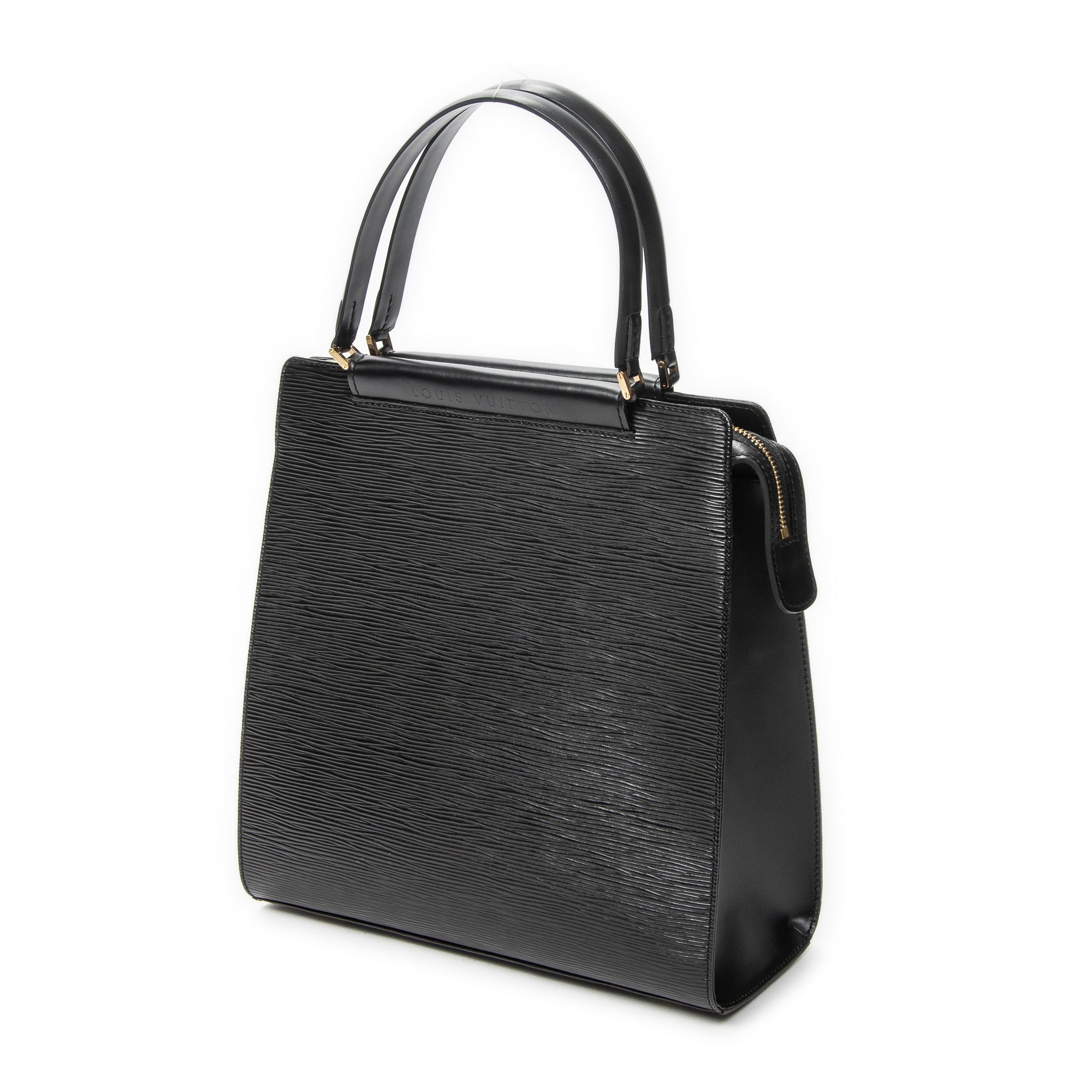 Handbag Figari MM Black Epi
