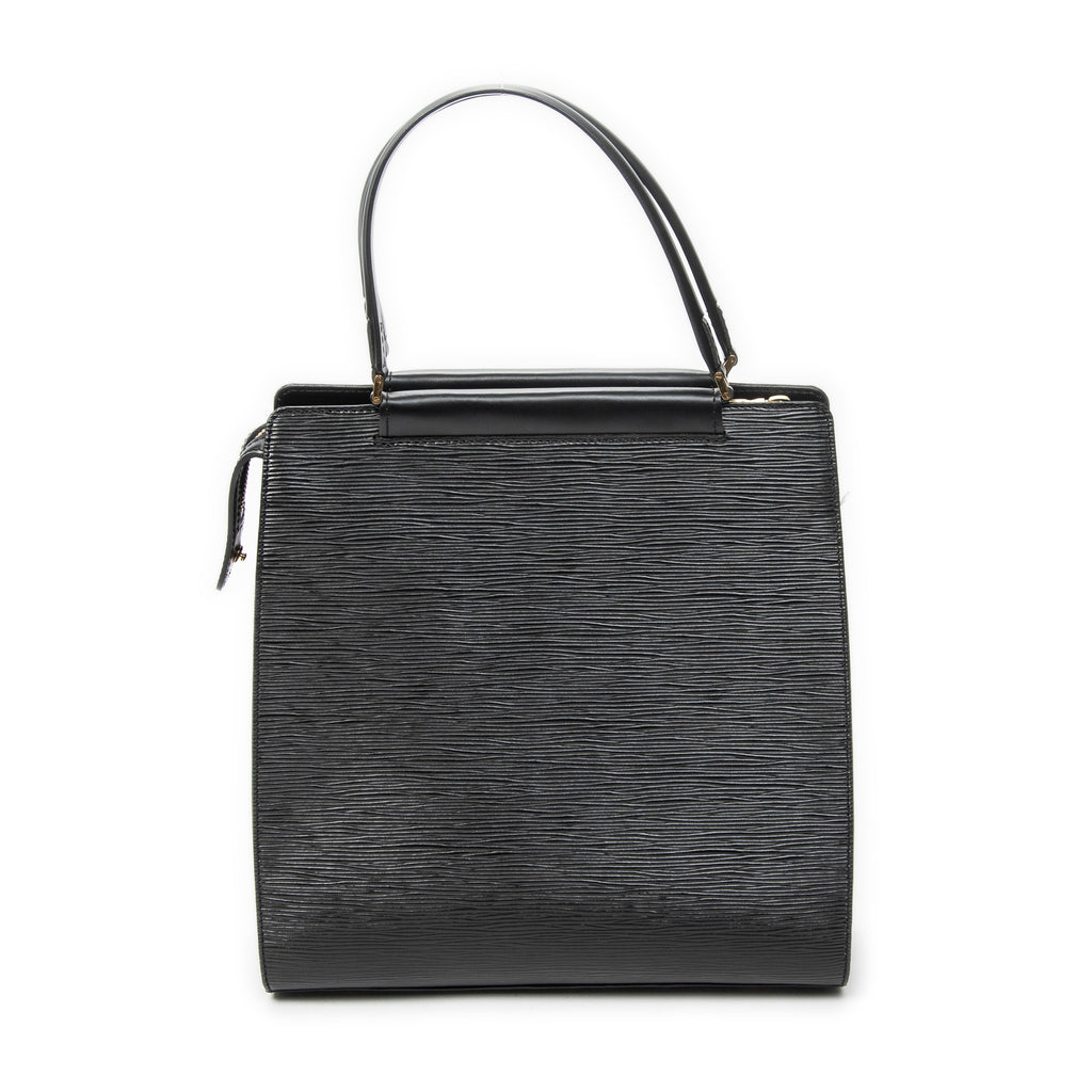 Handbag Figari MM Black Epi